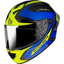 Capacete MT Helmets Rapide Pro Master A7 - Fechado - Tamanho XL - Gloss Blue