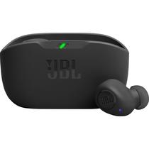 Fone de Ouvido Sem Fio JBL Wave Buds com Deep Bass / Microfone Voiceaware / Bluetooth / IP54 - Black
