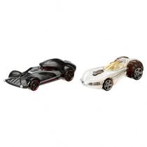 Carro Hot Wheels - Kit 2IN1 Star Darth Vader VS Leia