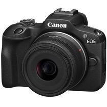 Camera Canon Eos R100 com Lente RF-s 18-45 MM Is STM de 4.1MP Wi-Fi/ Bluetooth - Preto