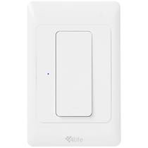 Interruptor de Parede Inteligente 4LIFE Smart Light Switch FL811-1 Wi-Fi/1 Botao/Bivolt - Branco