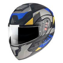 Capacete MT Helmets Atom SV W17 A2 - Articulado - Tamanho M - com Oculos Interno - Matt Gray