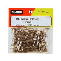 T-Pins Nickel Plated 1-1/4 100PC DUB253