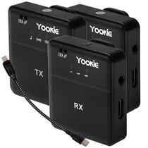 Microfone Sem Fio para Smartphone Yookie YM07 com Lightning - Preto