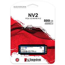 SSD M.2 de 500GB Kingston NV2 SNV2S/500G 3.500 MB/s de Leitura - Azul