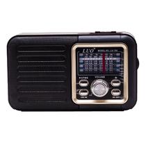 Radio Portatil Luo LU-788 Recarregavel / FM / AM / SW-1 / 8 Bands / USB / TF - Marrom Claro