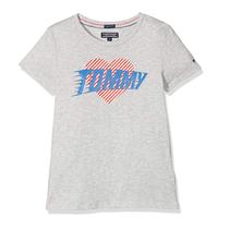 Camiseta Tommy Hilfiger Infantil Feminina KG0KG03440-061 08 Cinza