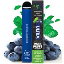 Vape Descartavel Fume Ultra 2500 Puffs com 50MG Nicotina - Blueberry Mint
