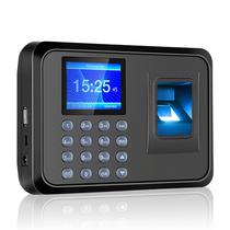 Relogio de Ponto Marcador Biometrico Fingerprint Time Clock / Suporta Ate 1000 Registros / com Impressao Digital / Leitor / Registro / USB / 5W - Preto