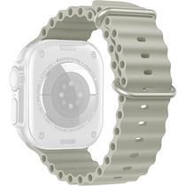 Correia de Silicone Smart Vision para Apple Watch 42/44/45/49 MM - Cinza