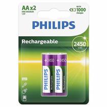 Pilhas Recarregavel Philips AA com 2 Pilhas / 2450MAH - R6B2A245/97