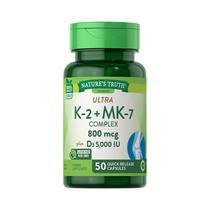 Vitaminas Nature's Truth K-2 + MK-7 Complex 50 Capsulas