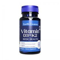 Vitamina D3 + K2 Earth's Creation 60 Softgels