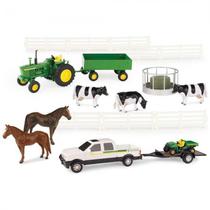 Playset Tomy - John Deere - With Pickup And Tractor - Escala 1/32 (46683)