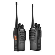 Walkie Talkie Radio Comunicador Profissional Ie Baofeng BF-888S Kit com 2 Unidades HT Uhf - Preto