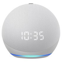 Caixa de Som Amazon Echo Dot 4 Geracao / Alexa / Relogio / Bluetooth - Branco