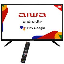 Smart TV LED 39" Aiwa AW39B4SM HD Android Google TV Wi-Fi e Bluetooth com Conversor Digital