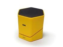 Caixa de Som BAK BK-S237 Amarelo USB LED Giratorio c/Controle