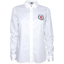 Camisa Tommy Hilfiger Feminina WW0WW21637-100 08 - Branco