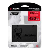 SSD Kingston A400, 480GB, 2.5", SATA 3, Leitura 500MB/s, Gravacao 450MB/s, SA400S37/480G