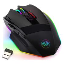 Mouse Gaming Sem Fios Redragon Sniper Pro M801P-RGB com Iluminacao RGB/16000DPI Ajustavel/9 Botoes - Preto