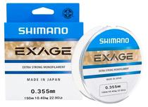 Linha Monofilamento Shimano Exage EXG15035 22.90LB 0.355MM 150M - Cinza