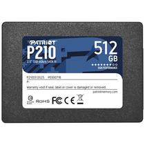 SSD 2.5" Patriot P210 de 512GB Ate 520MB/s de Leitura