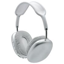 Fone de Ouvido Sem Fio P9 com Bluetooth / TF Card / MP3 - Cinza/Branco