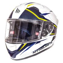 Capacete MT Helmets Kre SV Intrepid B3 - Fechado - Tamanho XL - com Oculos Interno - Gloss Pearl Fluor Yellow