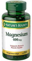 Natures Bounty Magnesium 400MG 75 Capsulas