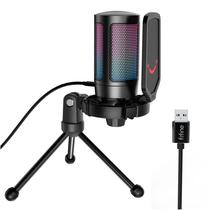 Microfone Fifine A6T - USB/Tipo C - RGB - Preto