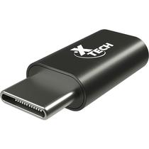 Adaptador Xtech XTC-526 USB-C para Micro USB - Preto