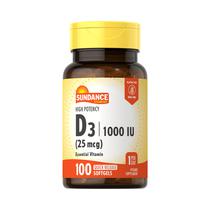Vitamina Sundance Vitamin D3 25MCG 1000IU 100 Capsulas