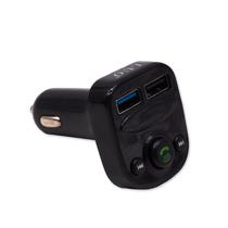 Carregador Adaptador Luo A27 para Carro Sem Fio / 2 USB / Transmissor FM / MP3 / Bluetooth com Controle - Preto