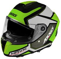 Capacete para Moto Axxis Hawk Judge B3 - Tamanho XXL (63-64) - Verde/ Cinza