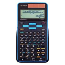 Calculadora Cientifica Sharp EL-W535TGB-BL com 422 Funcoes - Preta/Azul