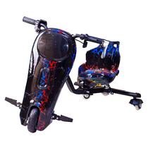 Moto Triciclo Eletrico KEEN-1 360 com Power Bank Suporta 50KG Aprox. / 150W / Recarregavel / LED - Preto