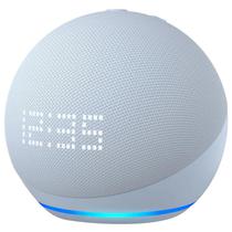 Caixa de Som Amazon Echodot Alexa 5TH Azul + Relogio