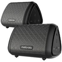 Speaker Motorola Sonic Sub 340 Bass Twin 7 Watts com Bluetooth e Auxiliar - Preto