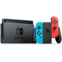 Console Nintendo Switch 32 GB Cinza com Controle Azul/Vermelho + Bateria Extendida