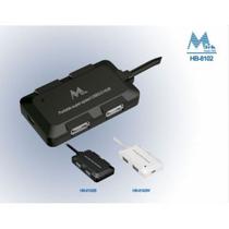 Hub USB 4P Mtek HR-8102B USB 2.0 Preto Portatil