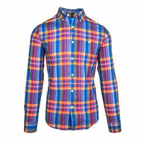 Camisa Tommy Hilfiger Masculino C8878A7761-422 L Azul Xadrez