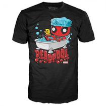 Camiseta Funko Pop Tees Marvel: Deadpool Bubble Bath - Tamanho GG