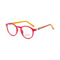 Armacao para Oculos de Grau Visard 18153 C9 Tam. 44-19-128MM - Amarelo/Vermelho