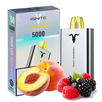 Vape Descartavel Ignite V50 5000 Puffs com 50MG Nicotina - Peach Raspberry