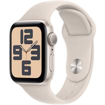 Apple Watch Se 2A Geracao (2023) Caixa de Aluminio Em Starlight e Correia Esportivo Em Cor Starlight 44 MM M/L MRE53LL/A