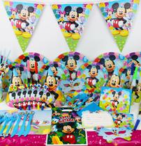Kit para Aniversarios Mickey 14 Pecas X 10 Unidades