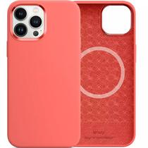 Estojo Protetor Wiwu Magnetic Silicone para iPhone 13 Pro Max - Pink Pomelo