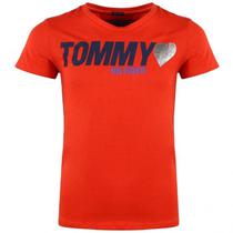 Camiseta Tommy Hilfiger Infantil Feminina KG0KG03438-610 12 Vermelho