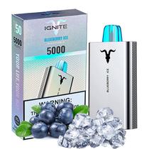 Vape Descartavel Ignite V50 5000 Puffs com 50MG Nicotina - Blueberry Ice